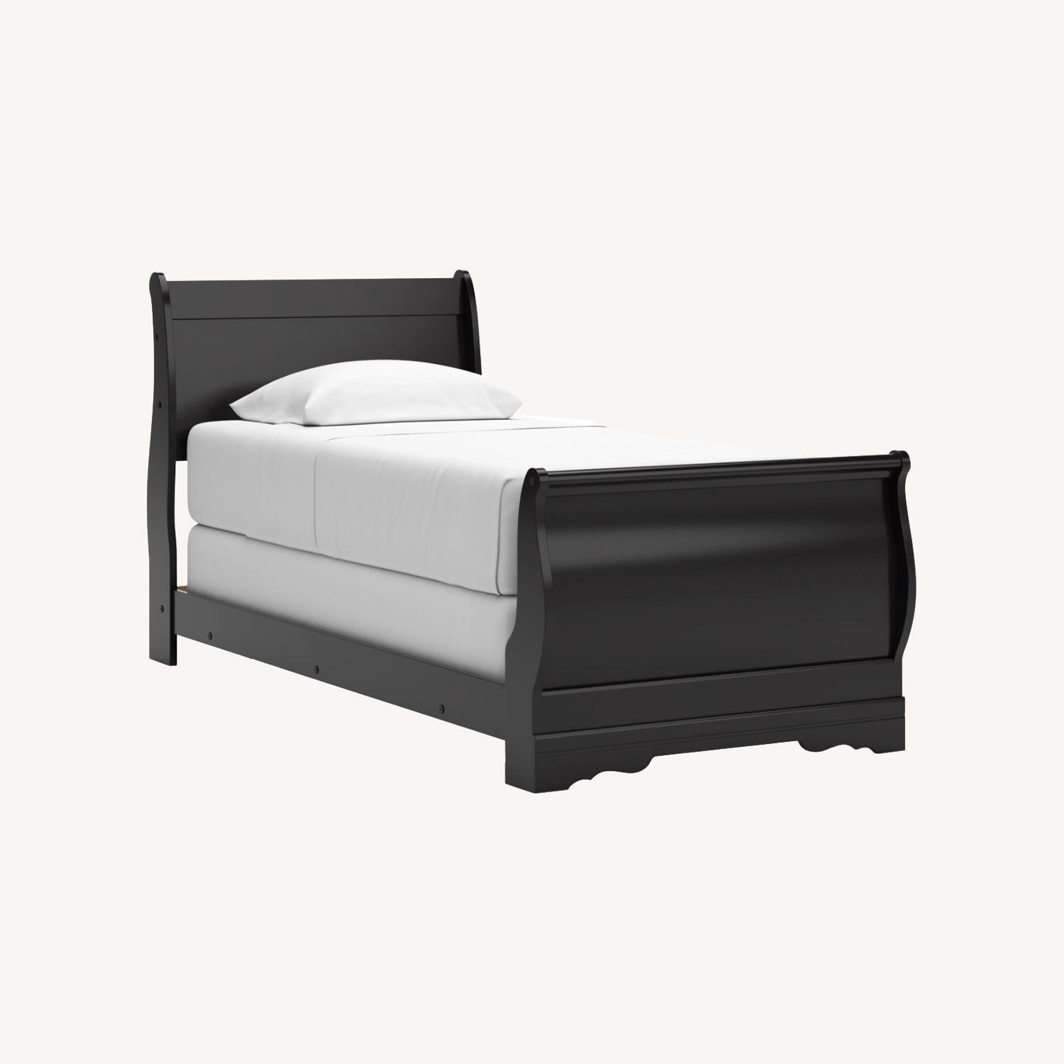 Ashley Furniture Black Twin Bed - image-0