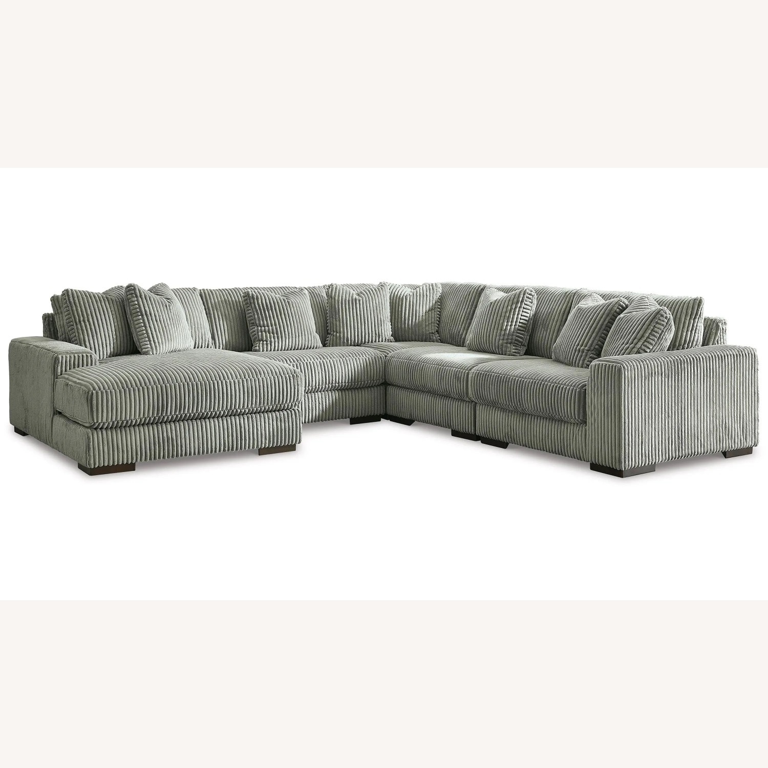 Raymour & Flanigan Dark Gray 3+ Piece Sectional - image-0