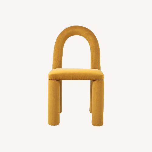 Used Yellow Fabric Dining Chairs for sale on AptDeco