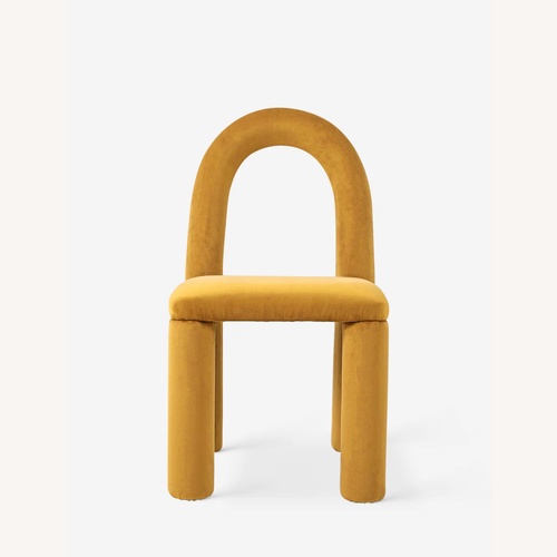 Used Yellow Fabric Dining Chairs for sale on AptDeco