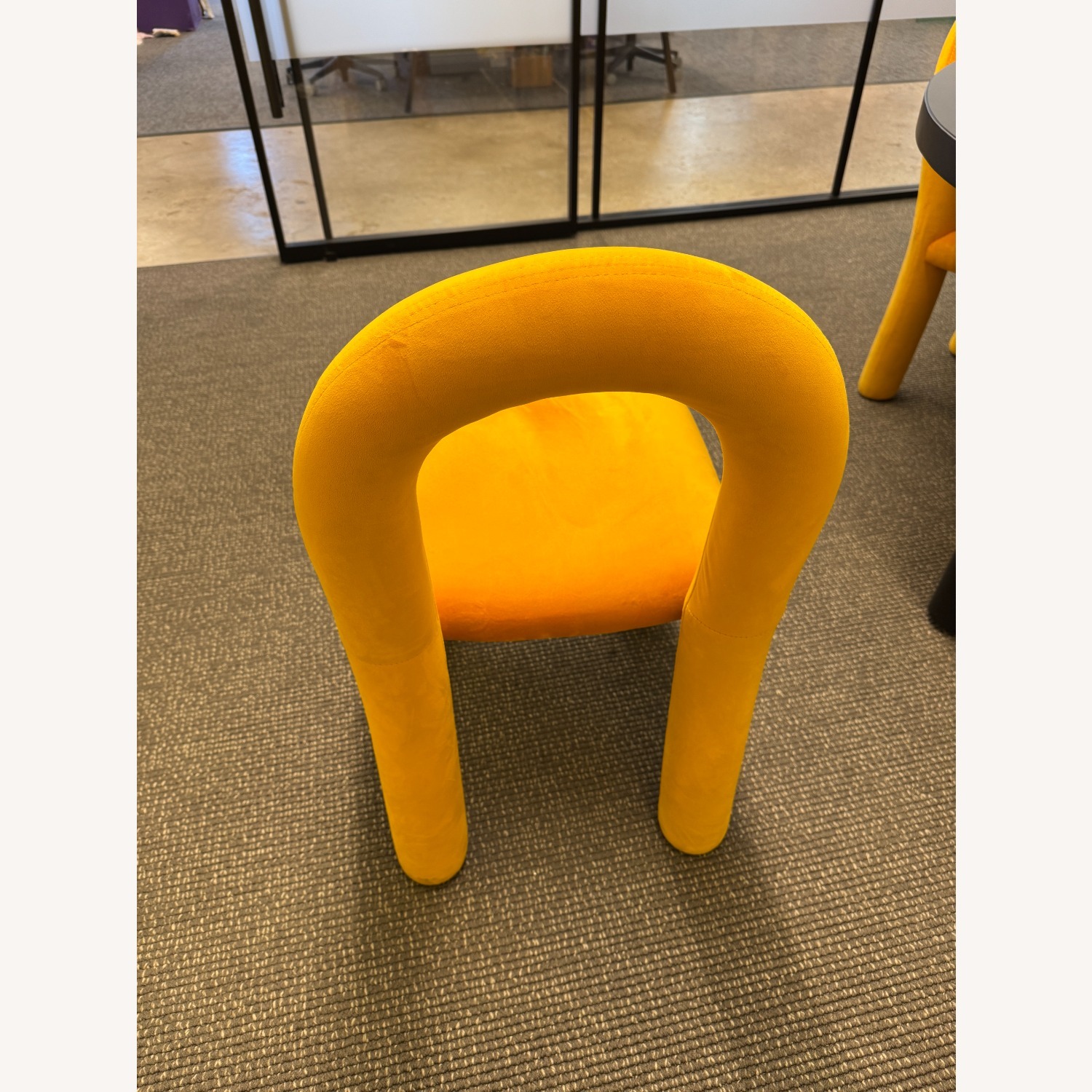 Yellow Fabric Dining Chairs - image-5