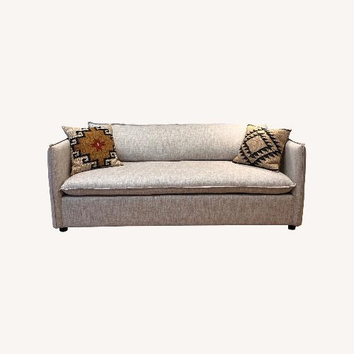 Used CB2 Corroy Natural Linen Sleeper Sofa  for sale on AptDeco