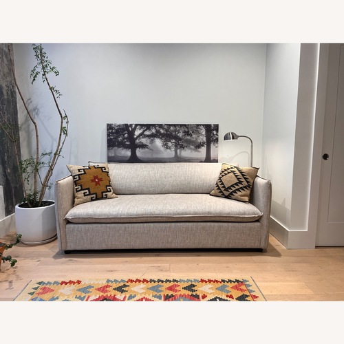 Used CB2 Corroy Natural Linen Sleeper Sofa for sale on AptDeco