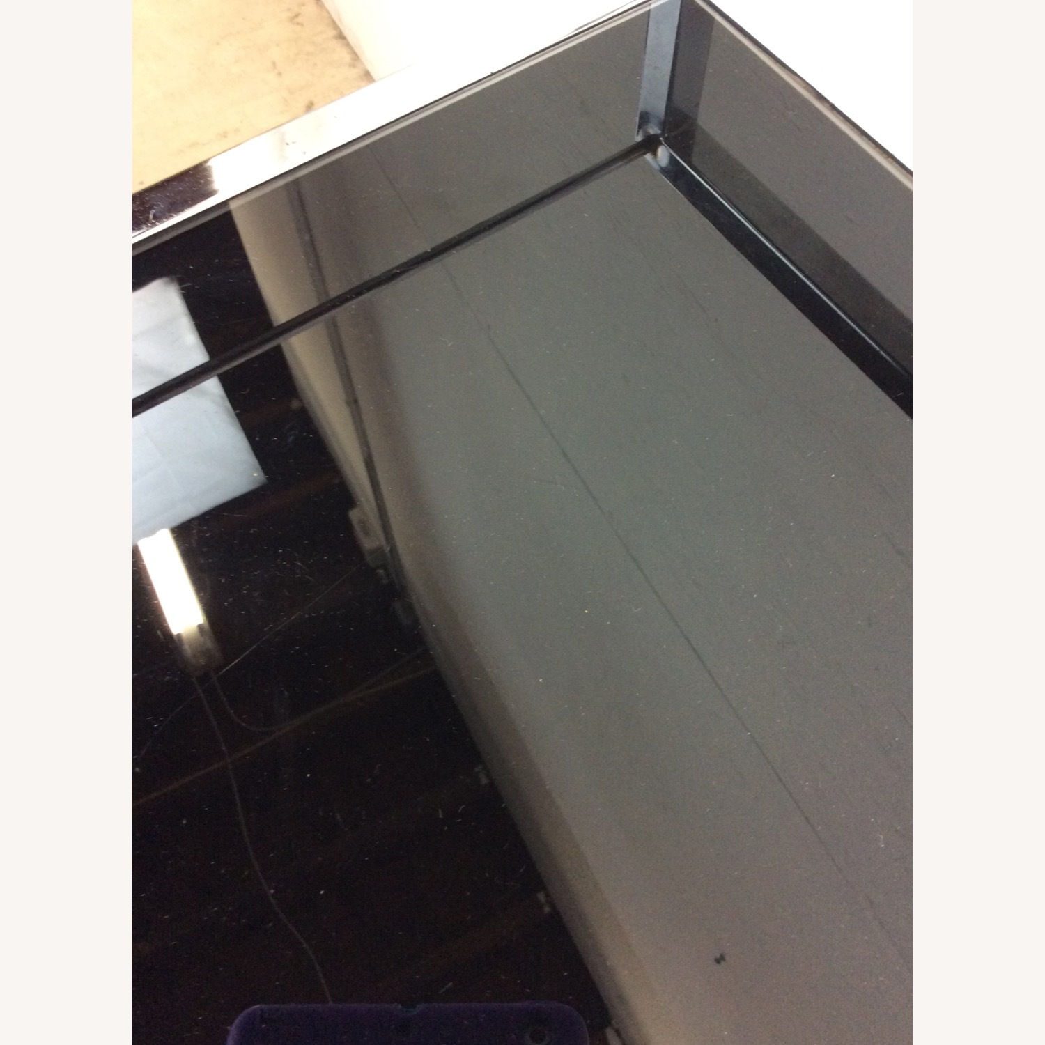 Postmodern Chrome & Glass Wheeled Bar Cart - image-9