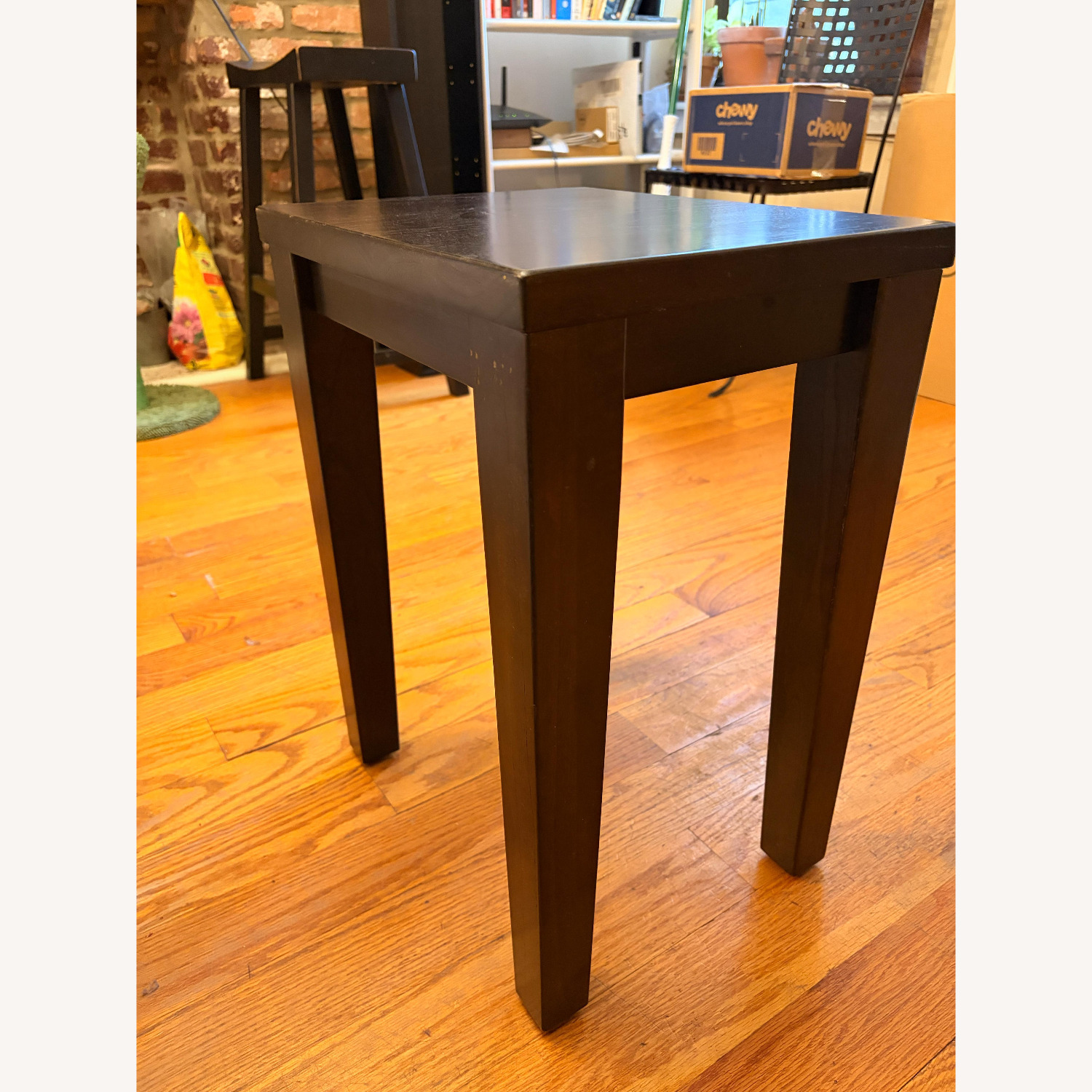 Pottery Barn Dark Brown Wood Side Tables - image-5