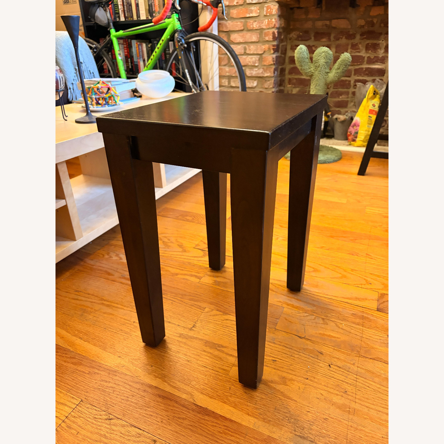 Pottery Barn Dark Brown Wood Side Tables - image-4