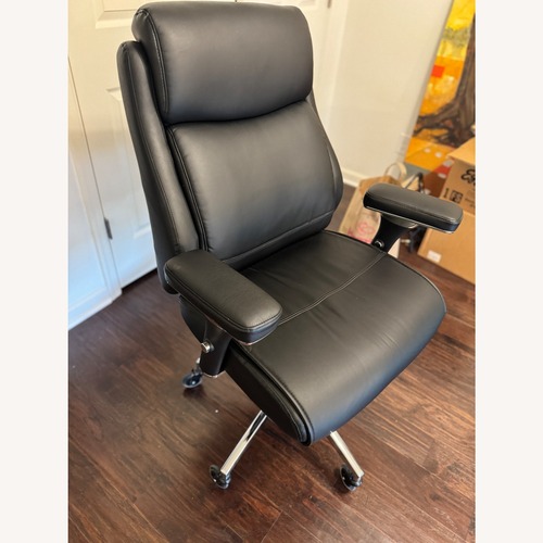 Used Black Leather Office Chair for sale on AptDeco