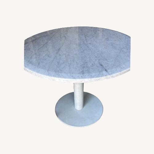 Used Vintage/Antique White Marble Dining Table for sale on AptDeco
