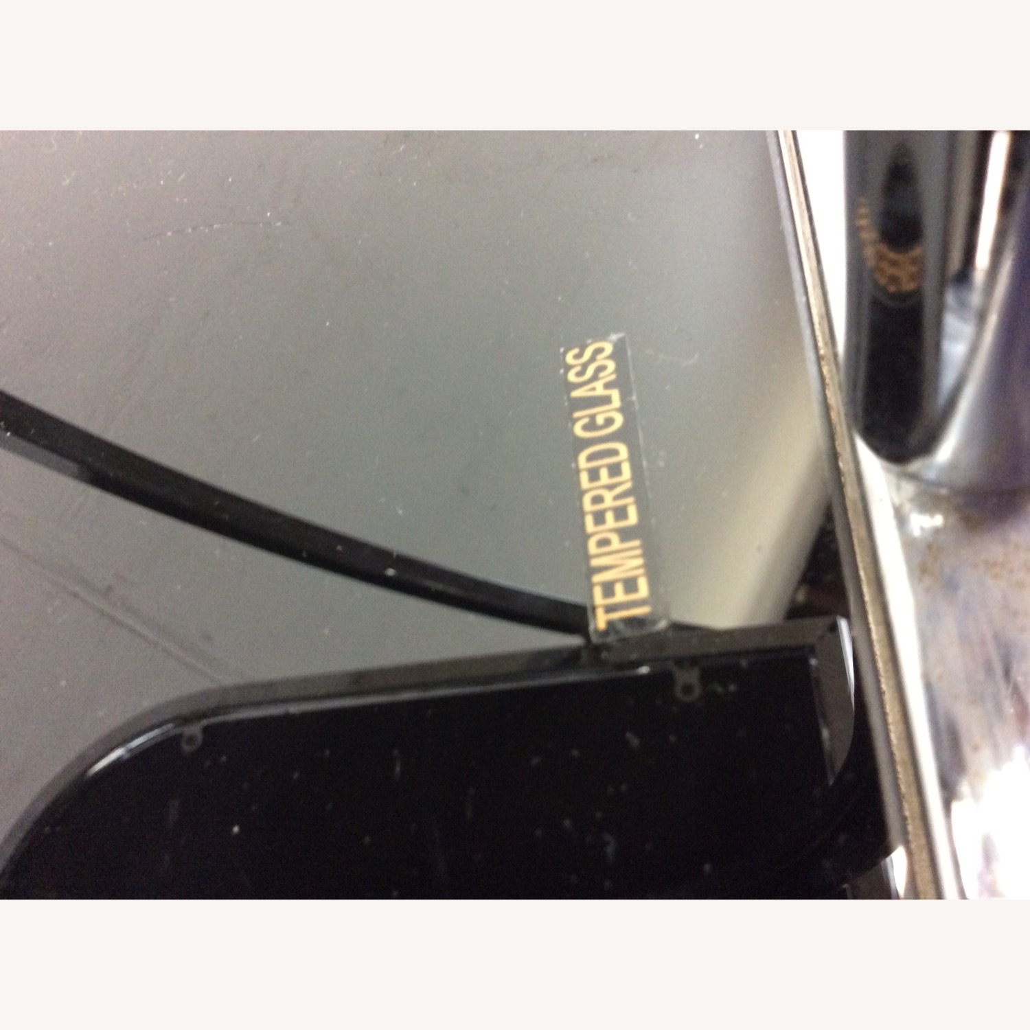 Postmodern Black Glass & Chrome Bar Cart - image-14