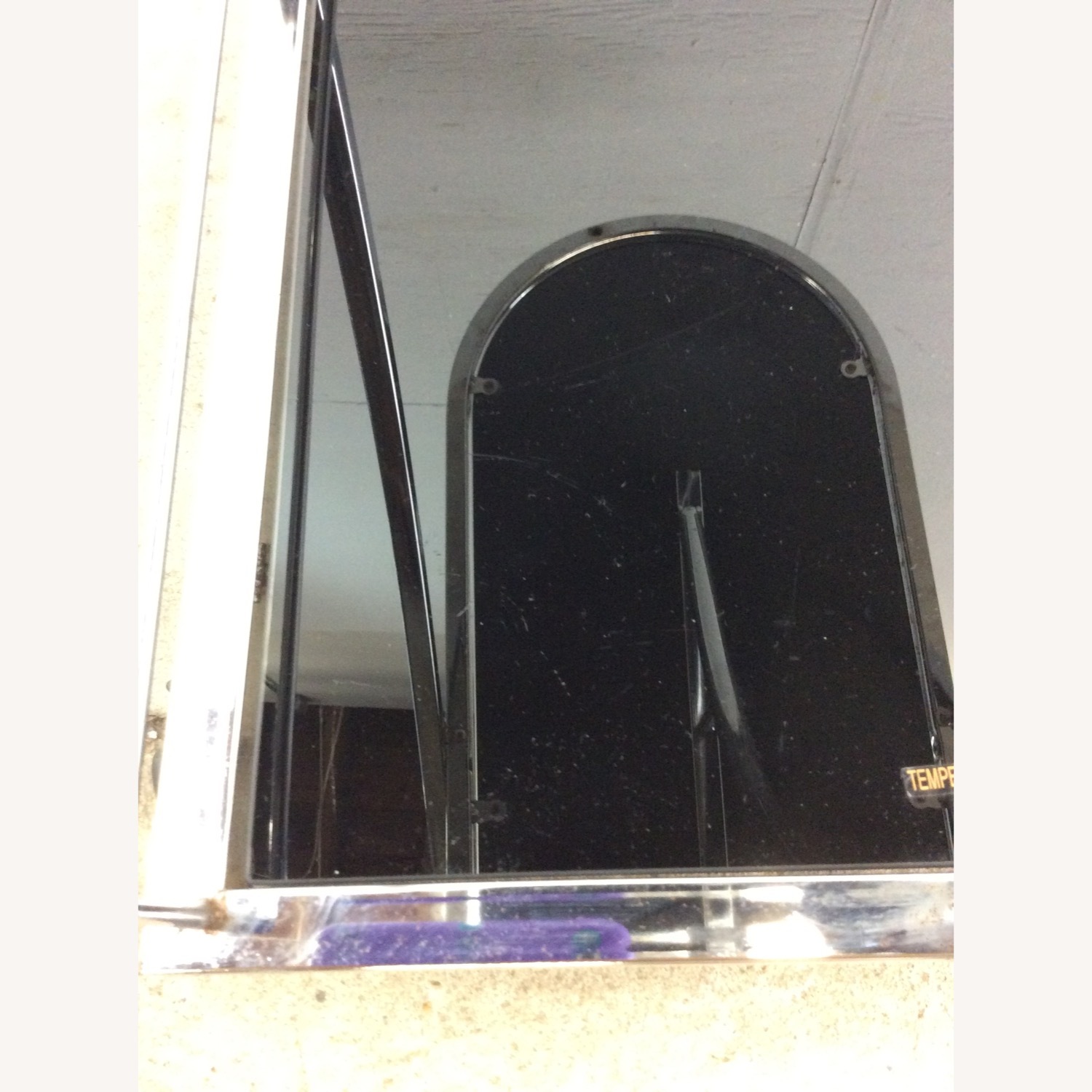 Postmodern Black Glass & Chrome Bar Cart - image-16