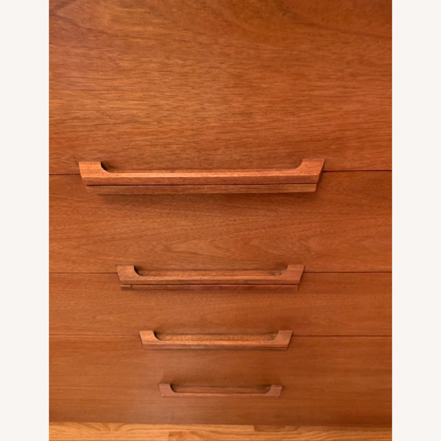 Ramseur MCM 5 Drawer Dresser w Glass Top - image-3