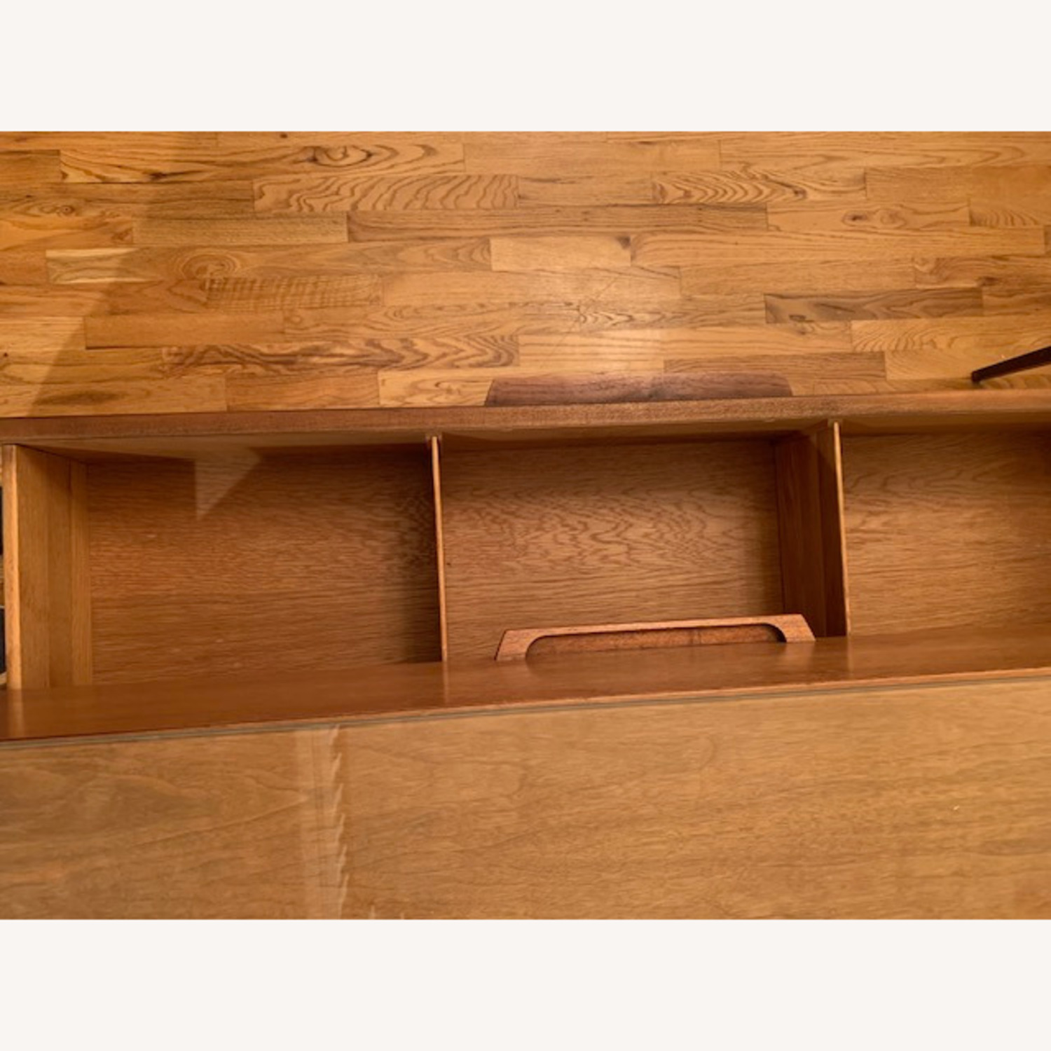 Ramseur MCM 5 Drawer Dresser w Glass Top - image-12