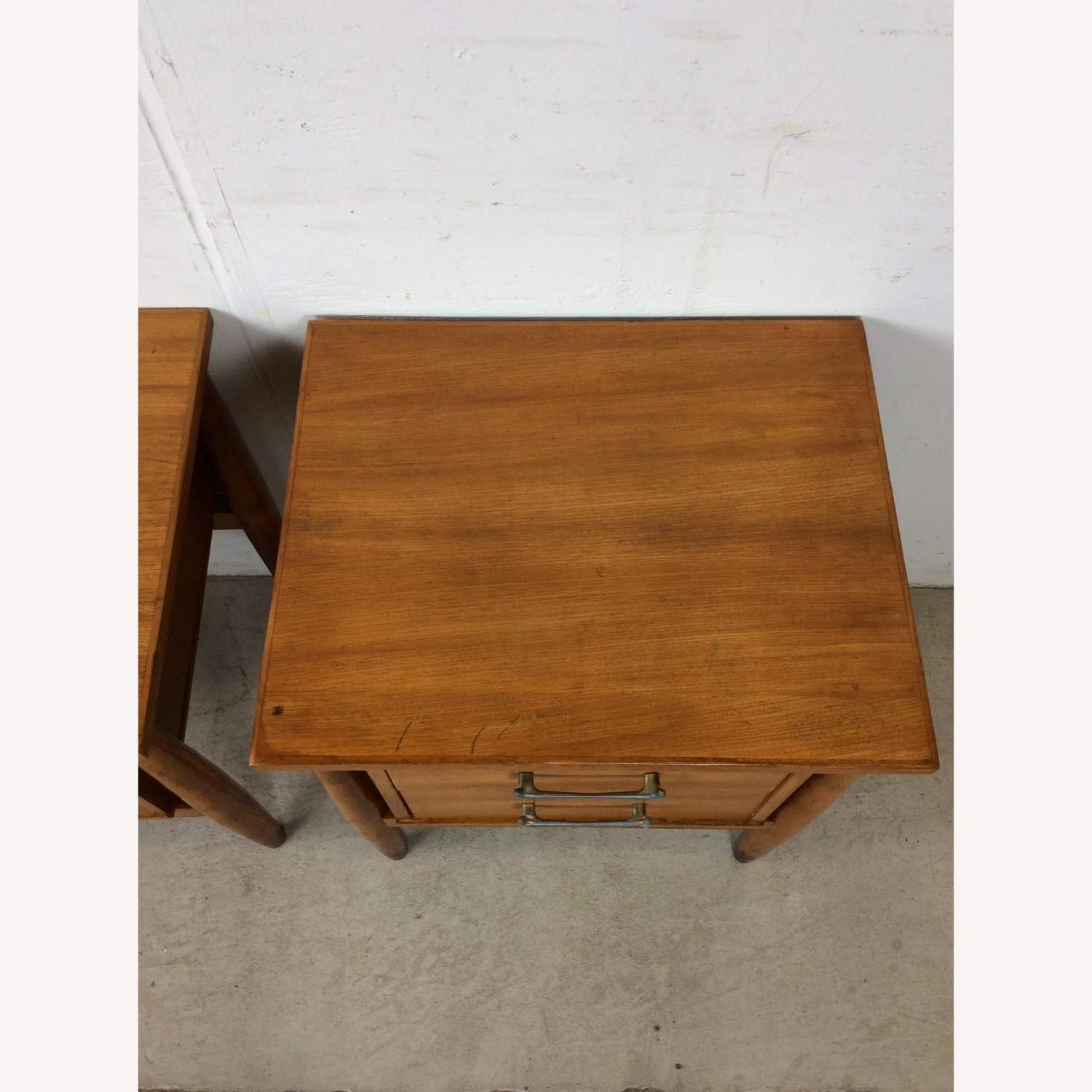 Pair Mid Century 2 Drawer Nightstands by Drexel - image-3