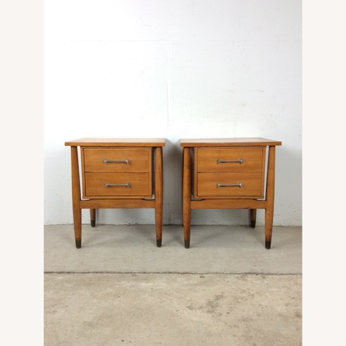 Used Pair Mid Century 2 Drawer Nightstands by Drexel for sale on AptDeco