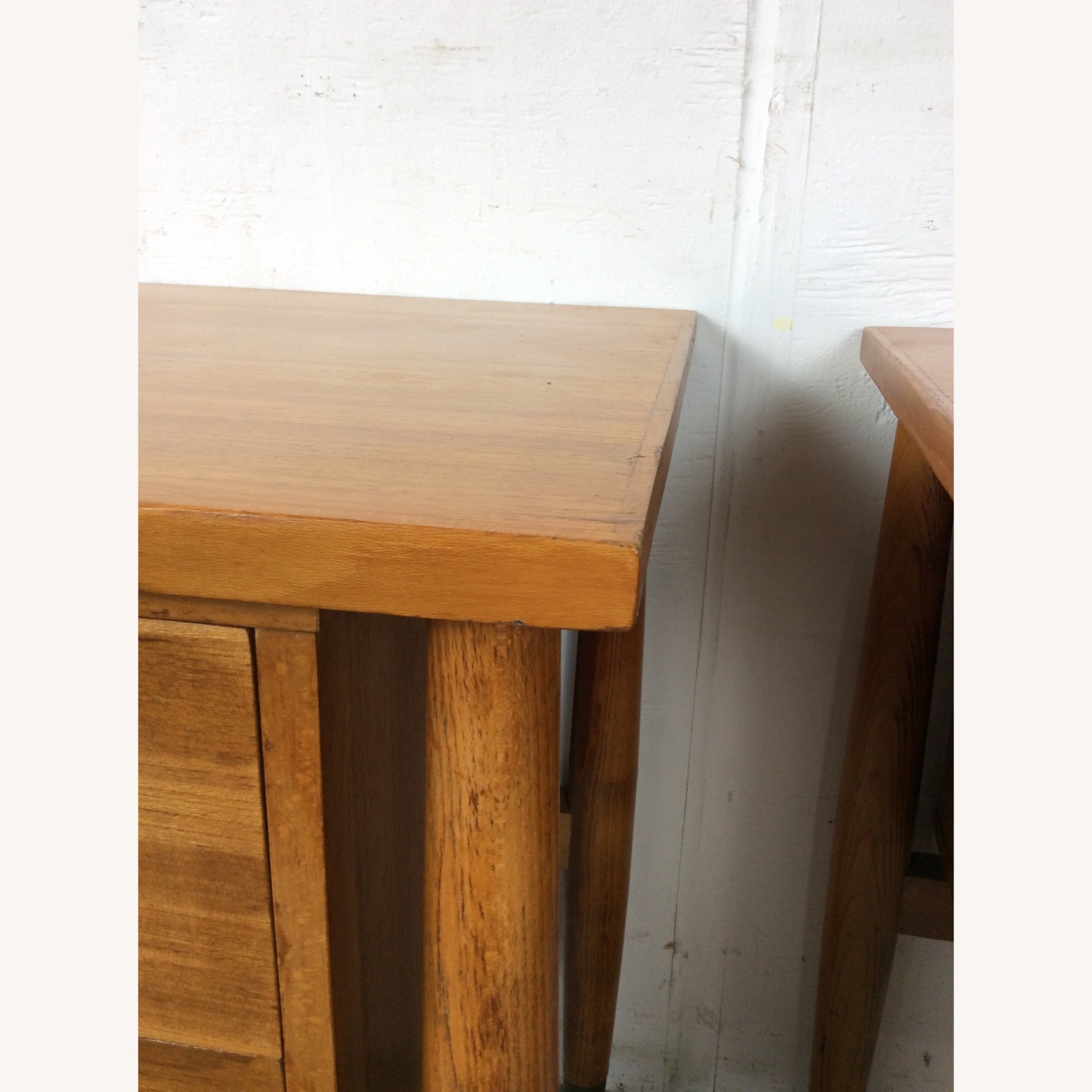 Pair Mid Century 2 Drawer Nightstands by Drexel - image-7