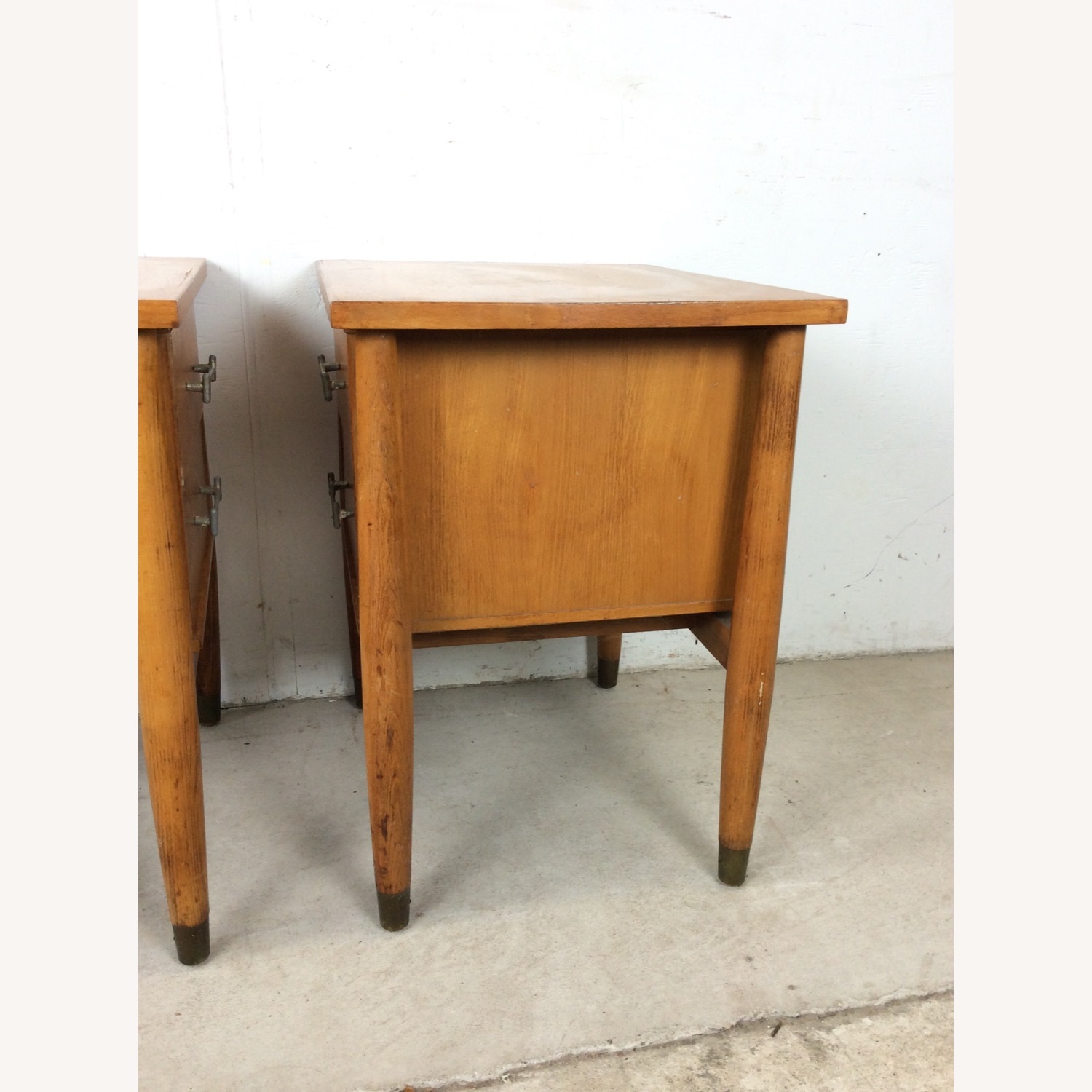 Pair Mid Century 2 Drawer Nightstands by Drexel - image-20