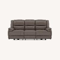 Anderson Teak Dark Brown Leather 3+ Seater Sofa