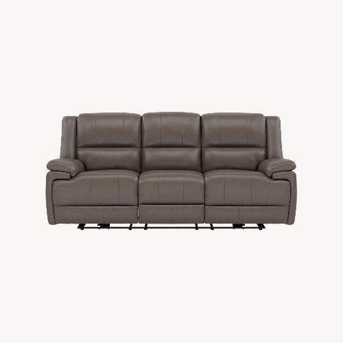 Used Anderson Teak Dark Brown Leather 3+ Seater Sofa for sale on AptDeco