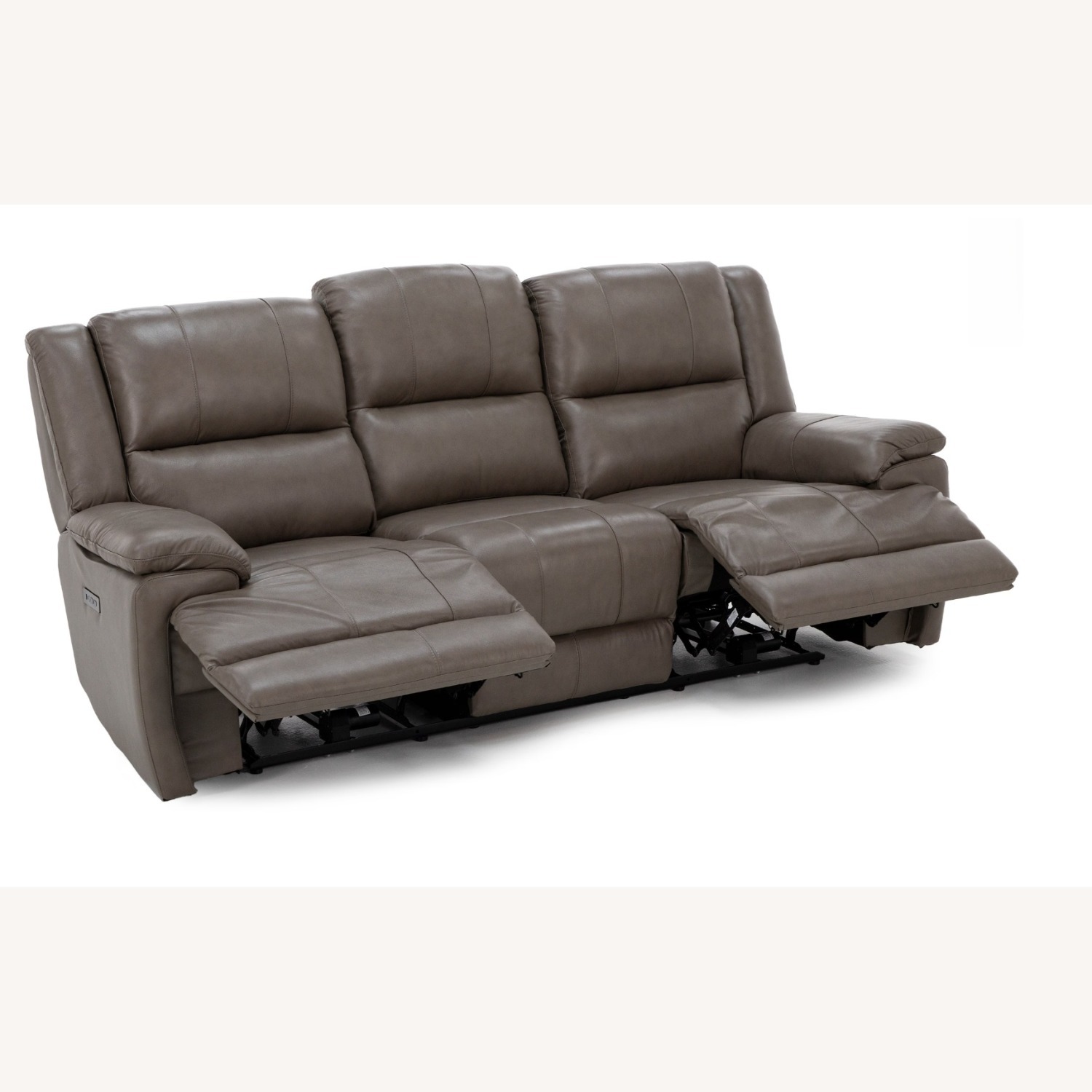 Anderson Teak Dark Brown Leather 3+ Seater Sofa - image-5