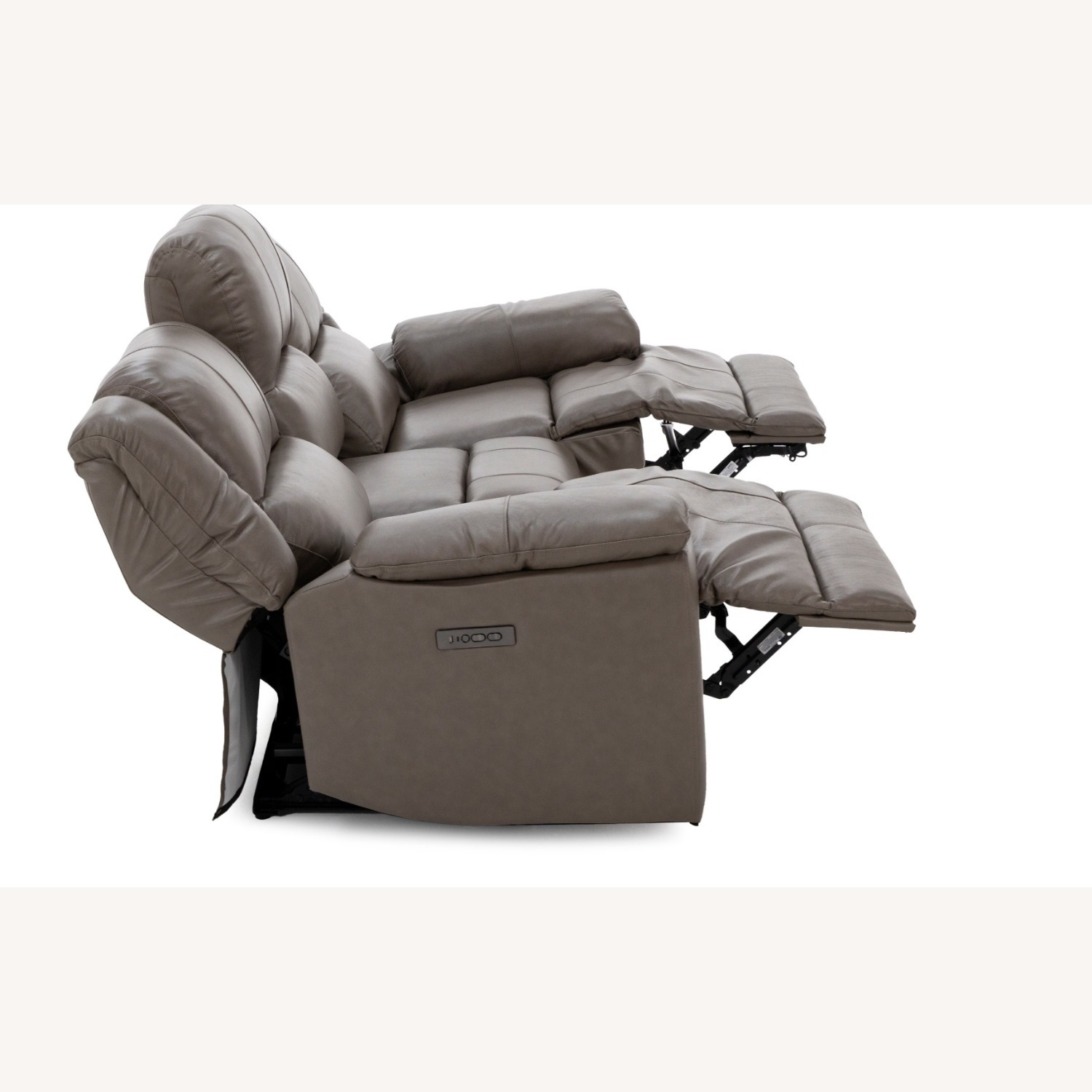 Anderson Teak Dark Brown Leather 3+ Seater Sofa - image-4