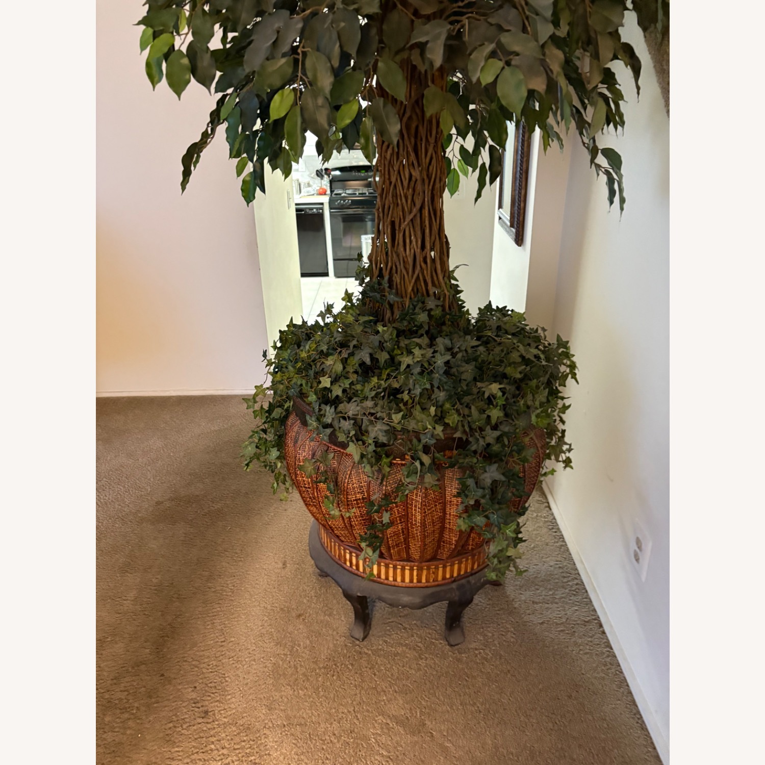 Taylor Made Custom Artificial Ficus Tree with Braided Trunk - image-4