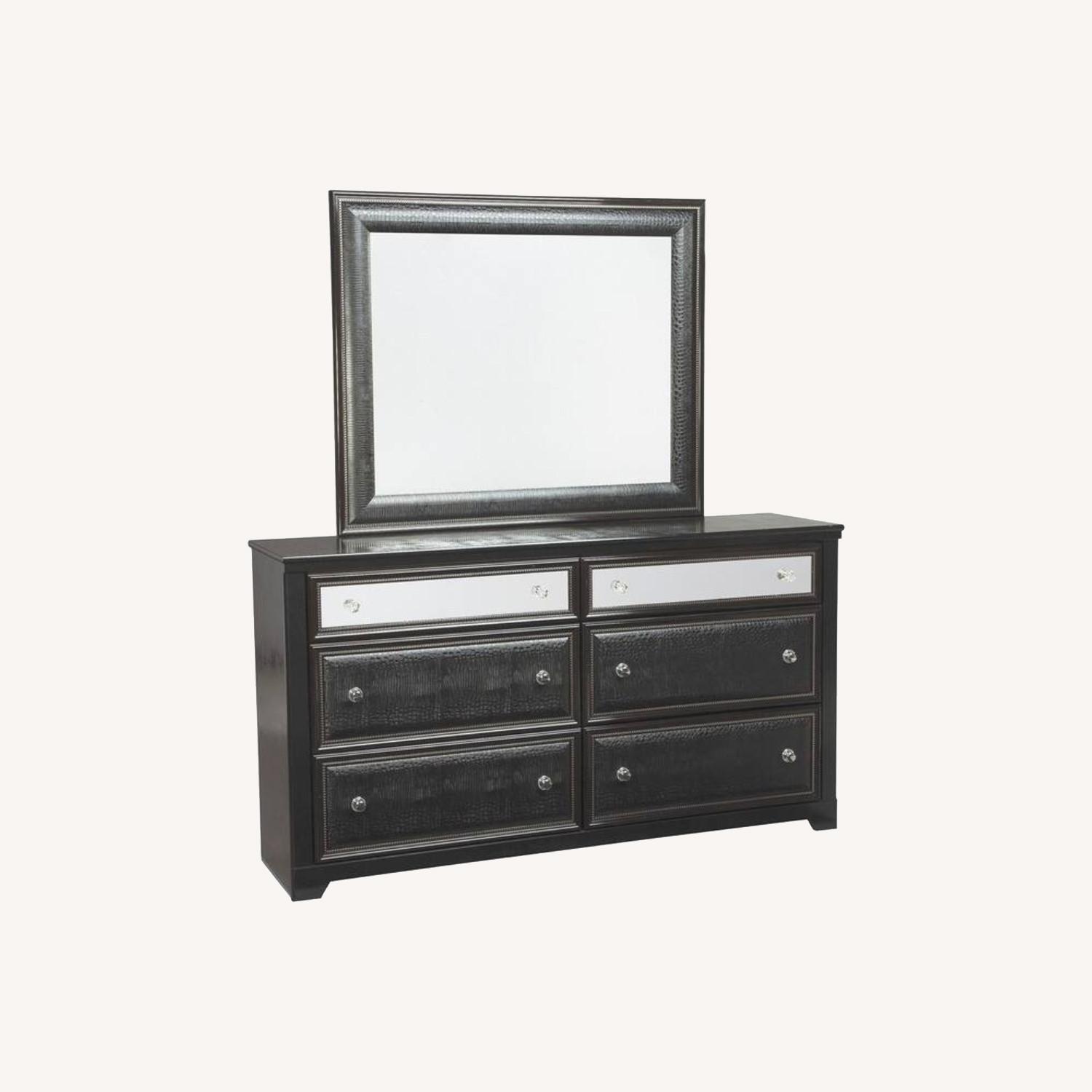 Ashley Furniture Black Wood Dresser - image-9