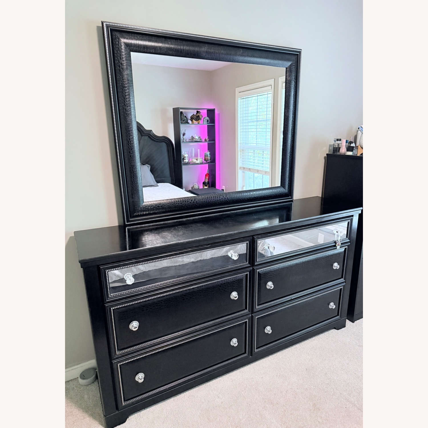 Ashley Furniture Black Wood Dresser - image-2