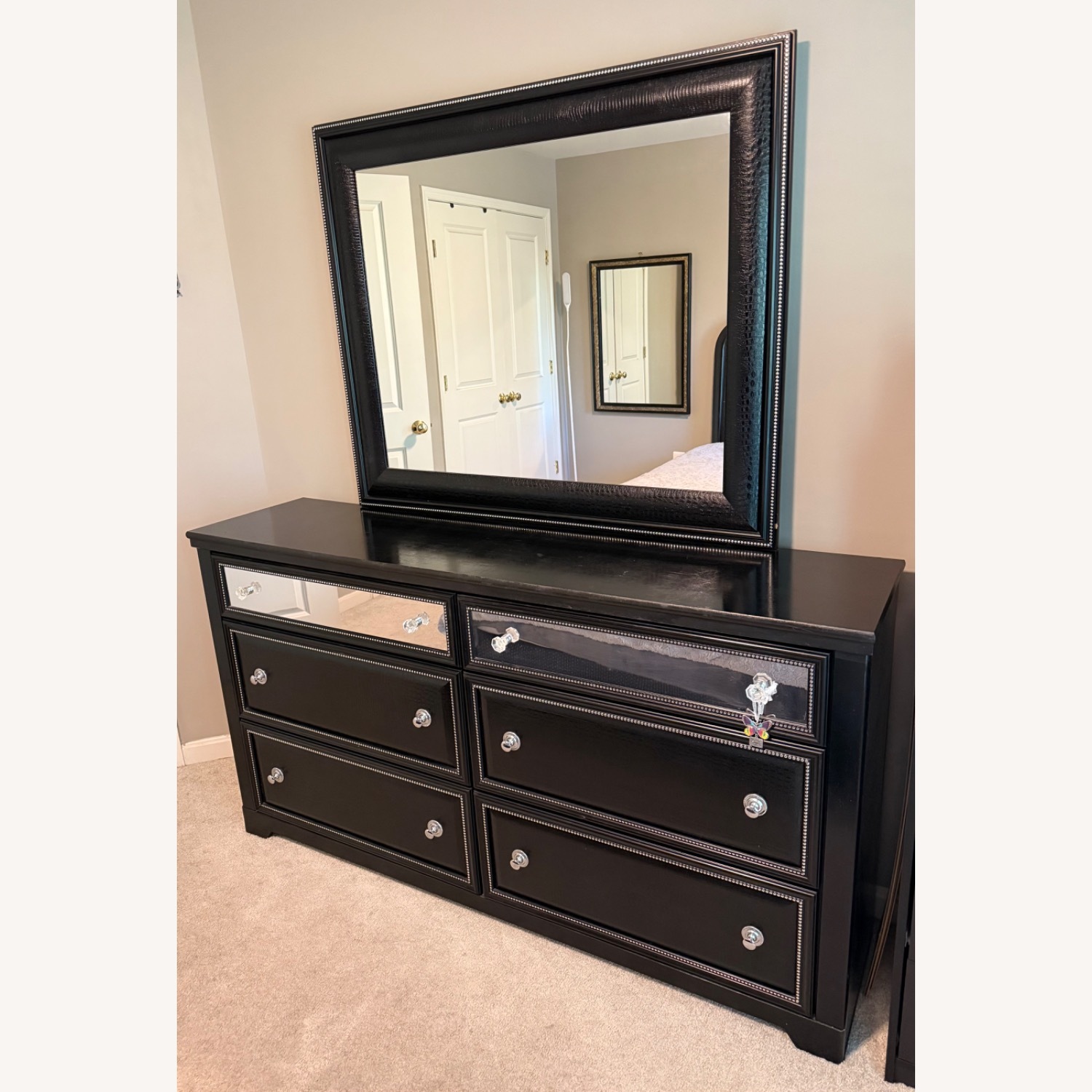 Ashley Furniture Black Wood Dresser - image-3