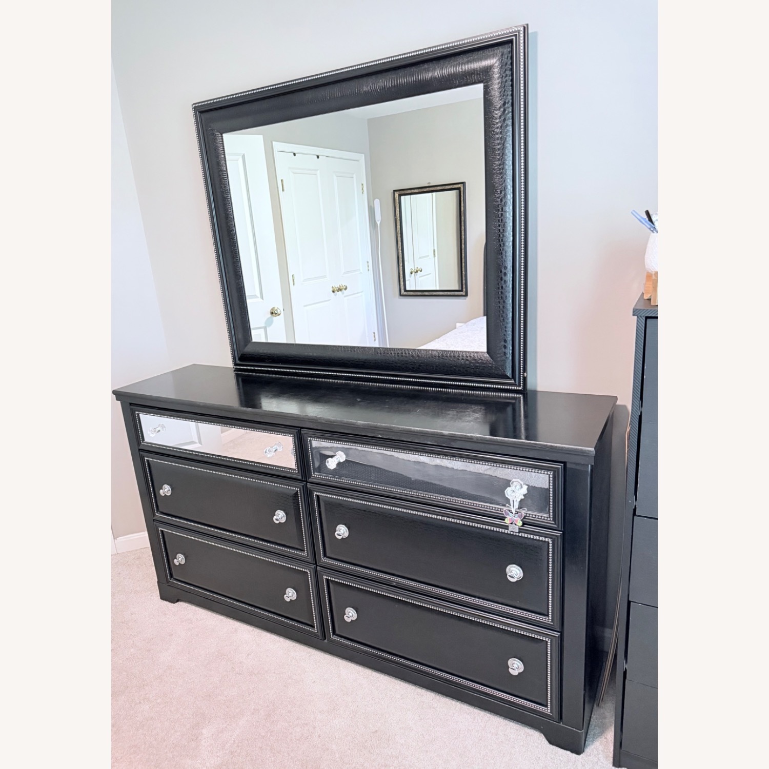Ashley Furniture Black Wood Dresser - image-1