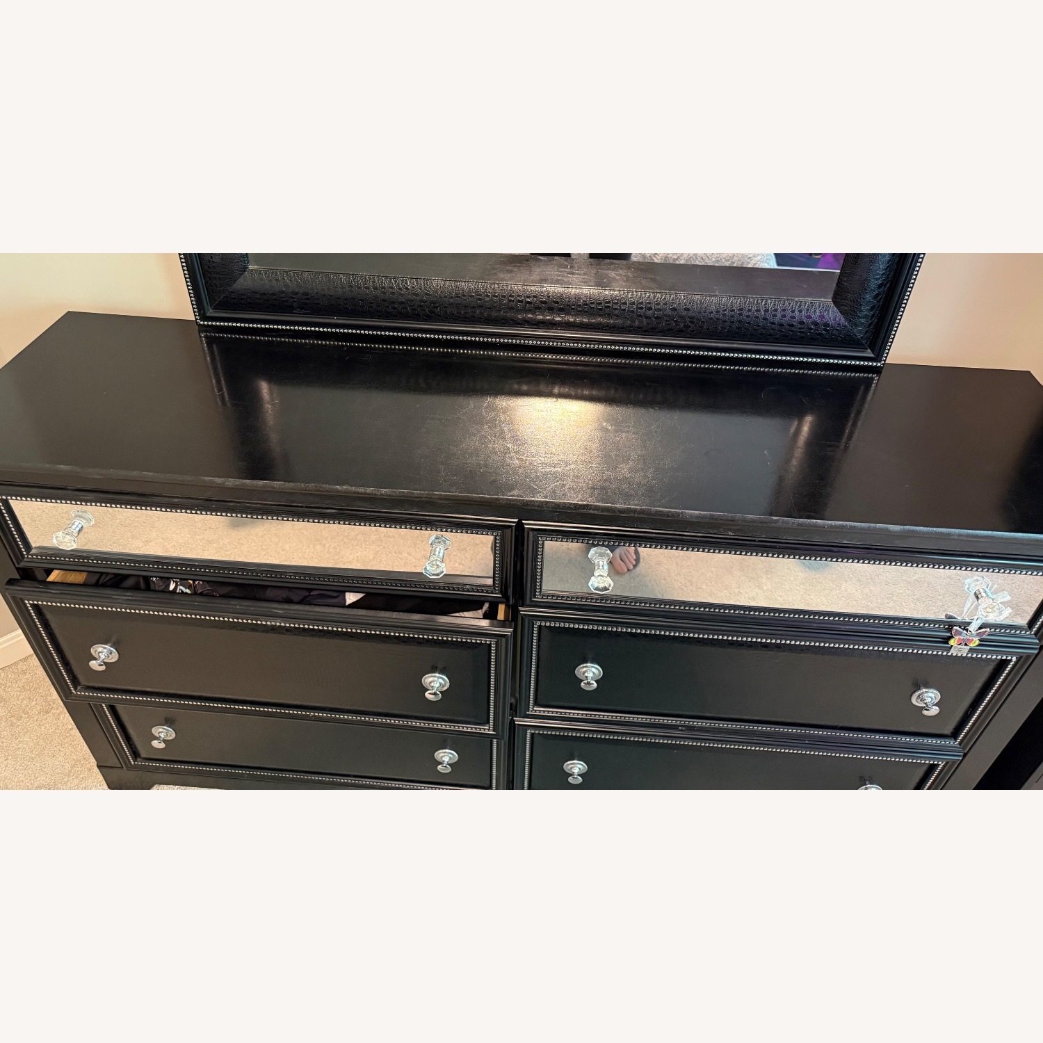 Ashley Furniture Black Wood Dresser - image-6