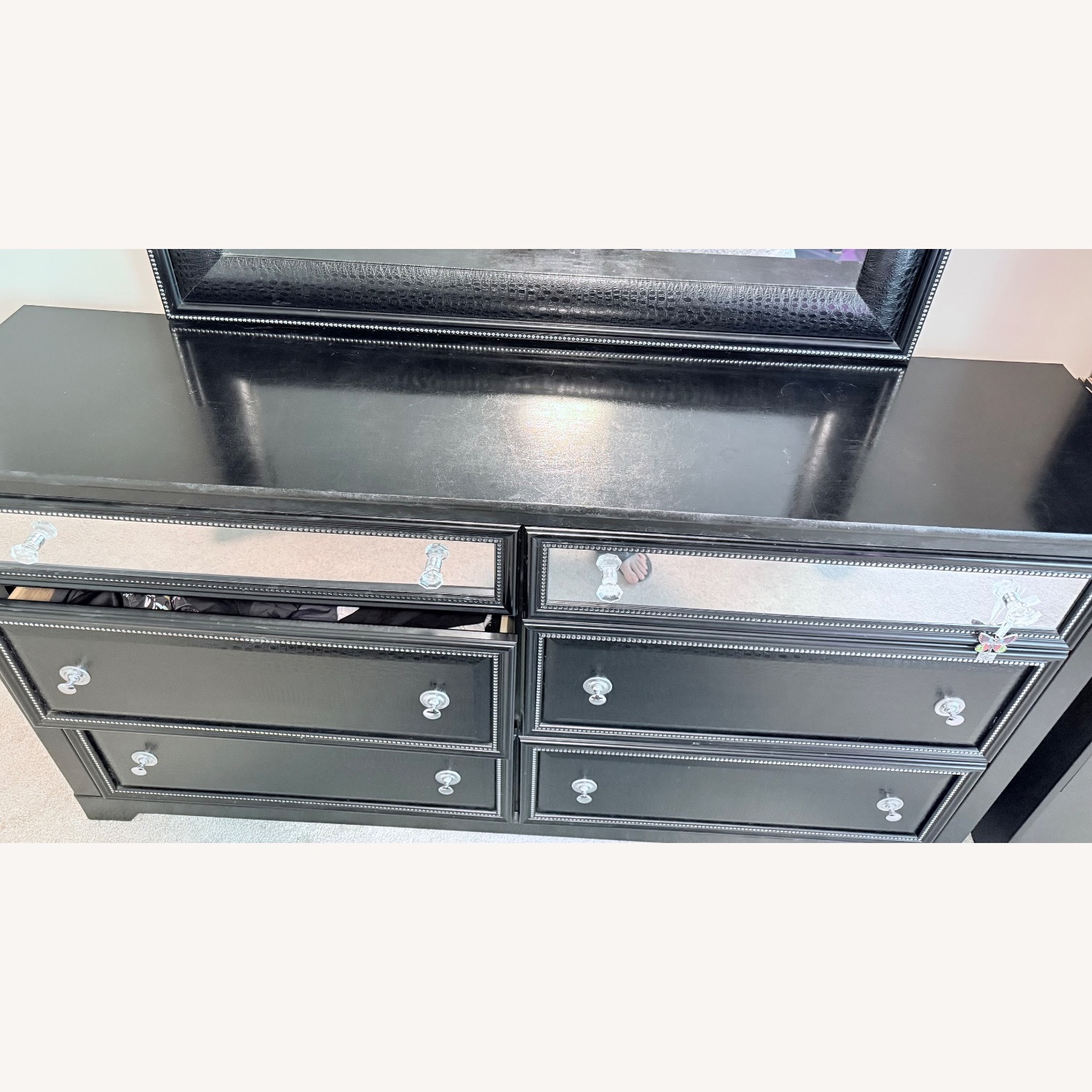 Ashley Furniture Black Wood Dresser - image-5