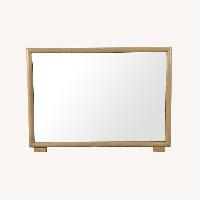Mid Century Modern Mirror with Limed Oak Finish