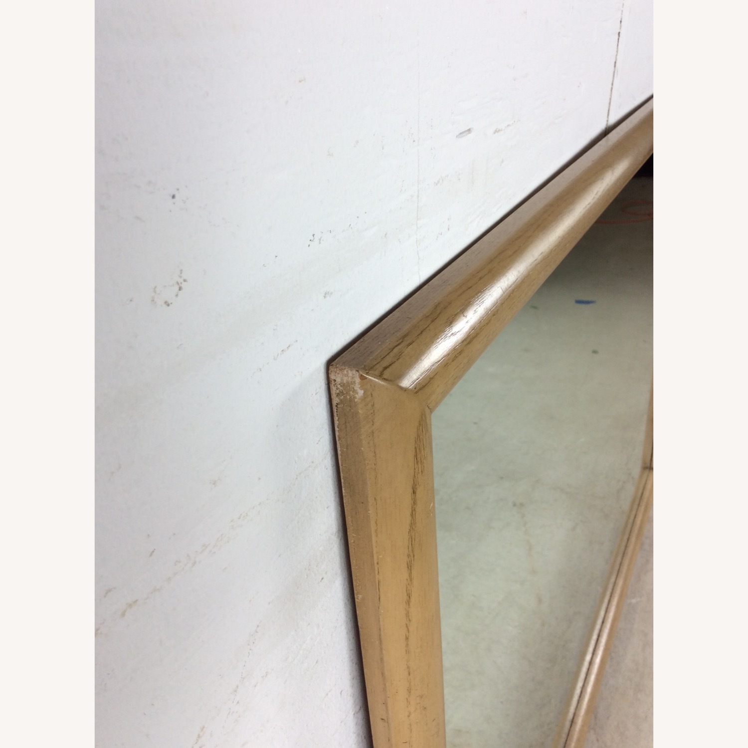 Mid Century Modern Mirror with Limed Oak Finish - image-6
