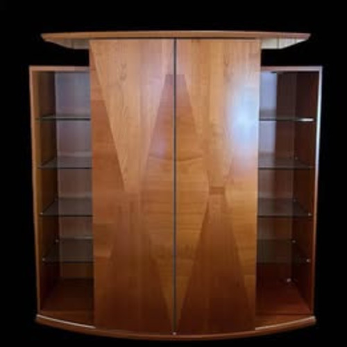 Used Olga Light Brown Wood Media Storage for sale on AptDeco