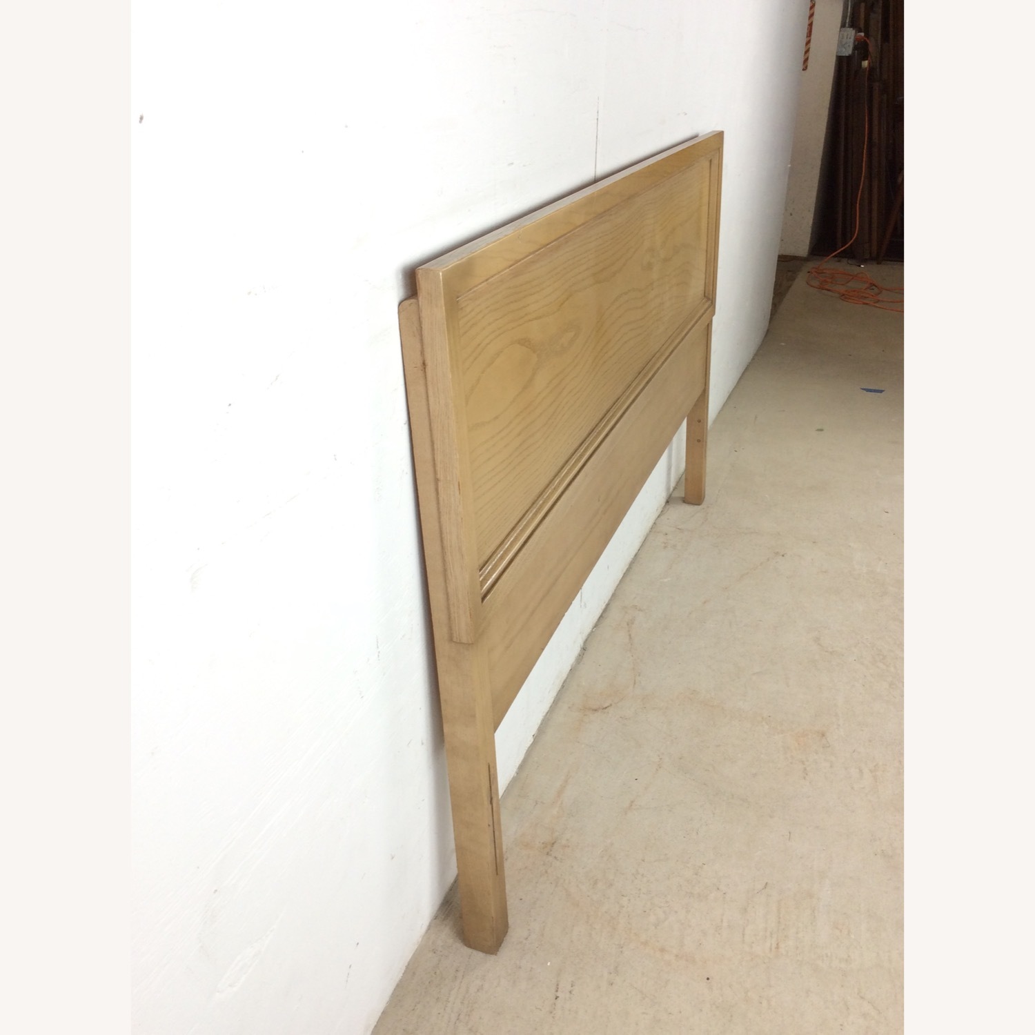 Mid Century Head & Footboard in Limed Oak Finish - image-10