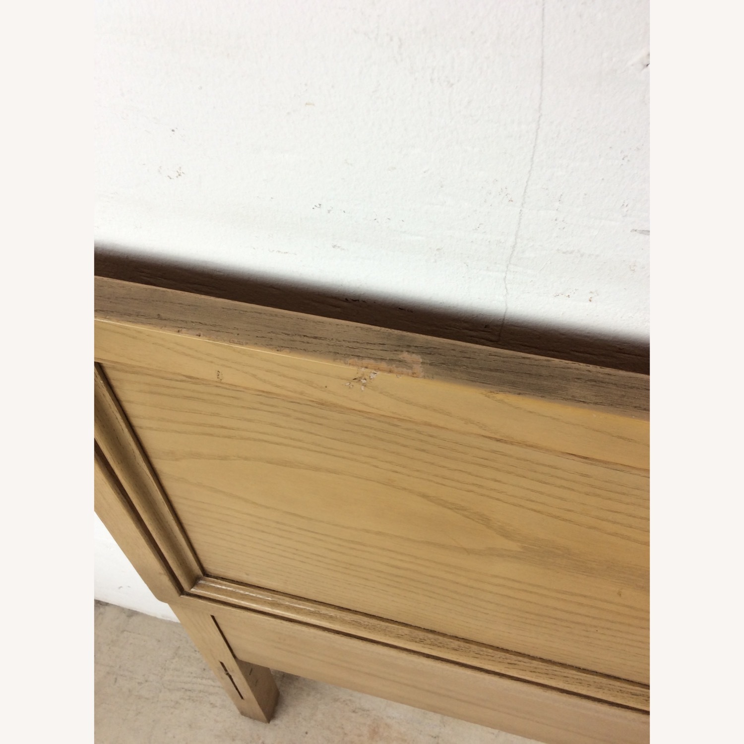 Mid Century Head & Footboard in Limed Oak Finish - image-4