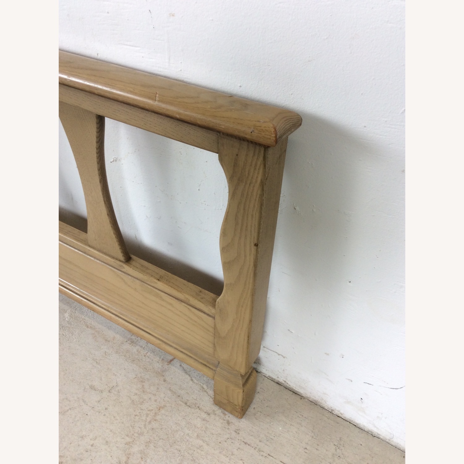Mid Century Head & Footboard in Limed Oak Finish - image-18