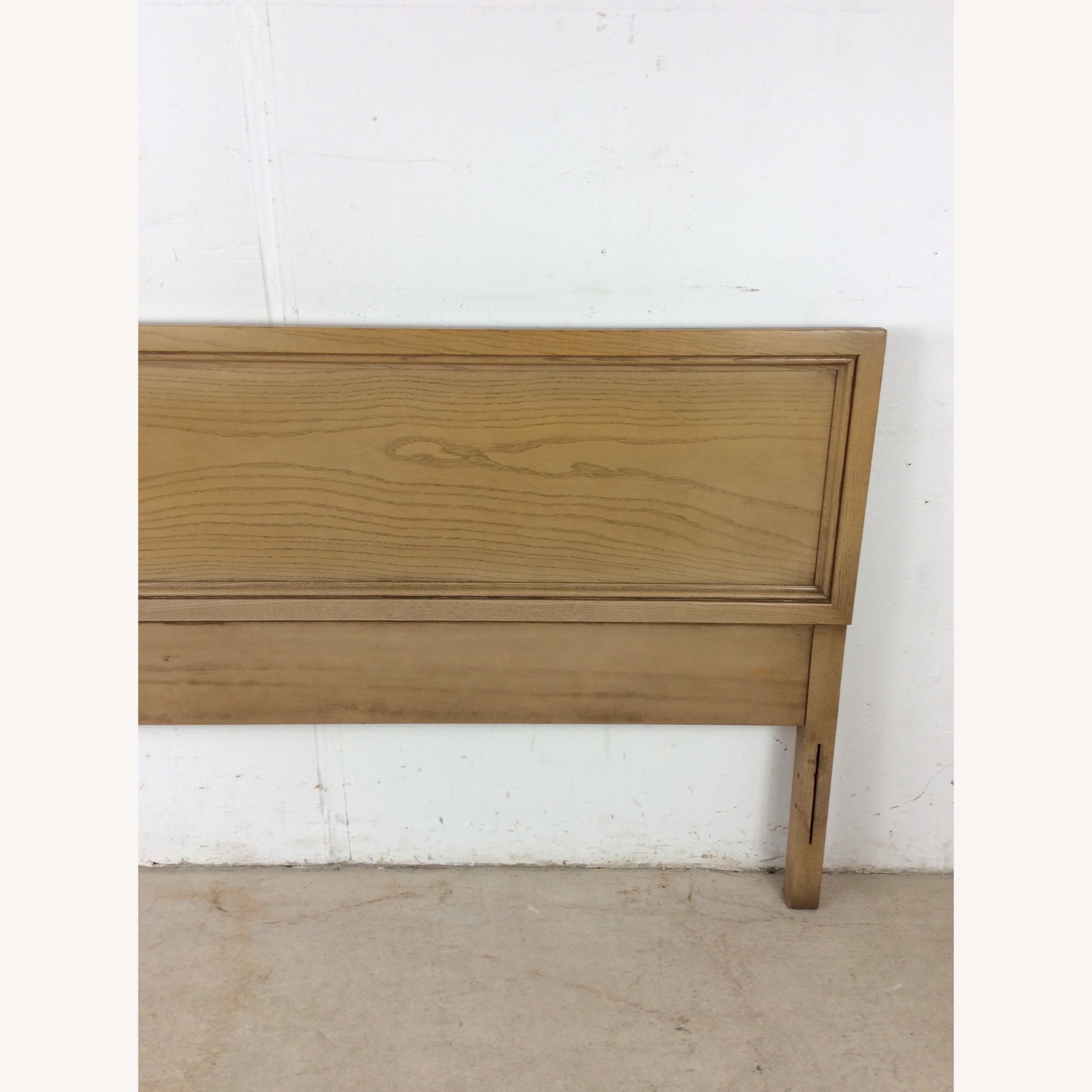 Mid Century Head & Footboard in Limed Oak Finish - image-3