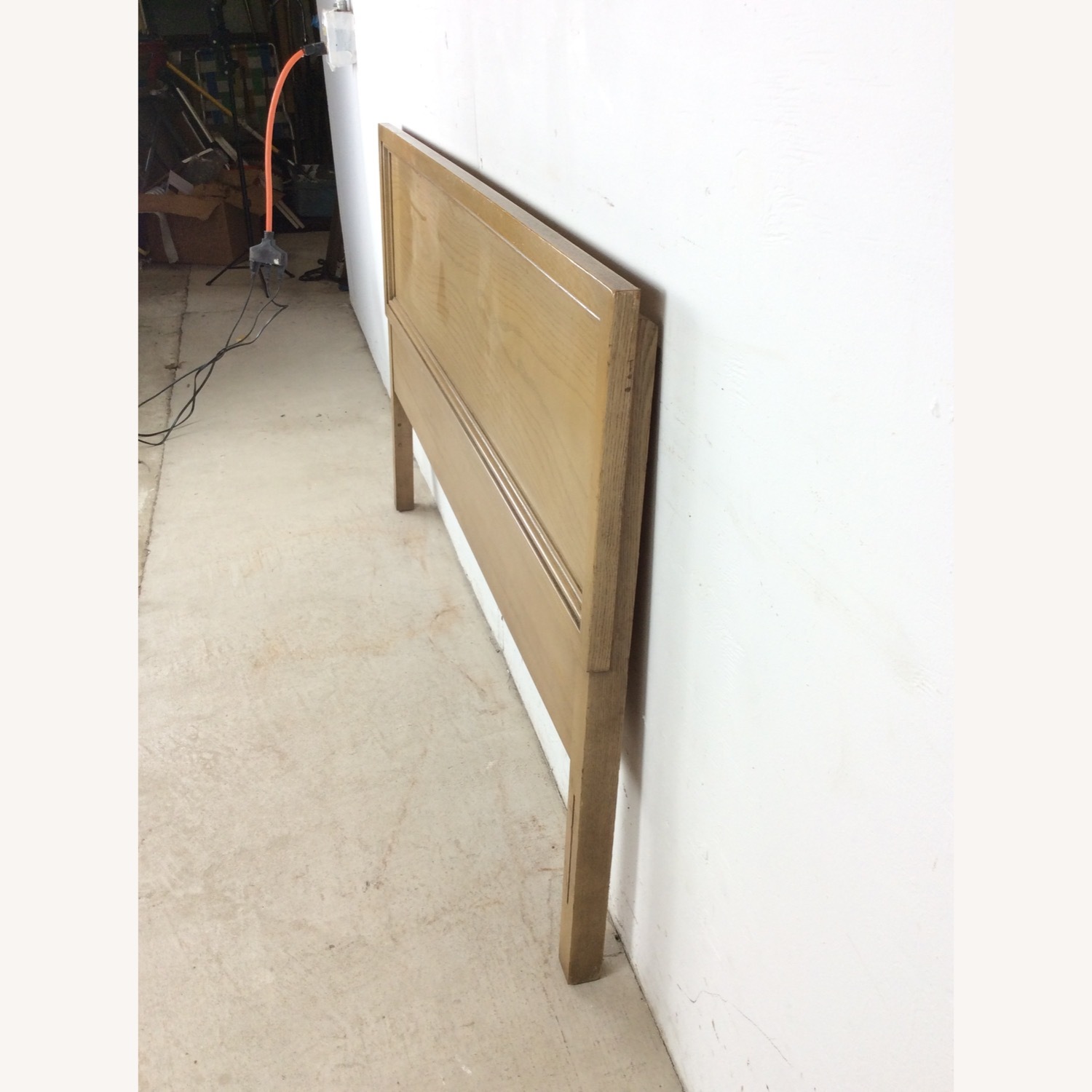 Mid Century Head & Footboard in Limed Oak Finish - image-7