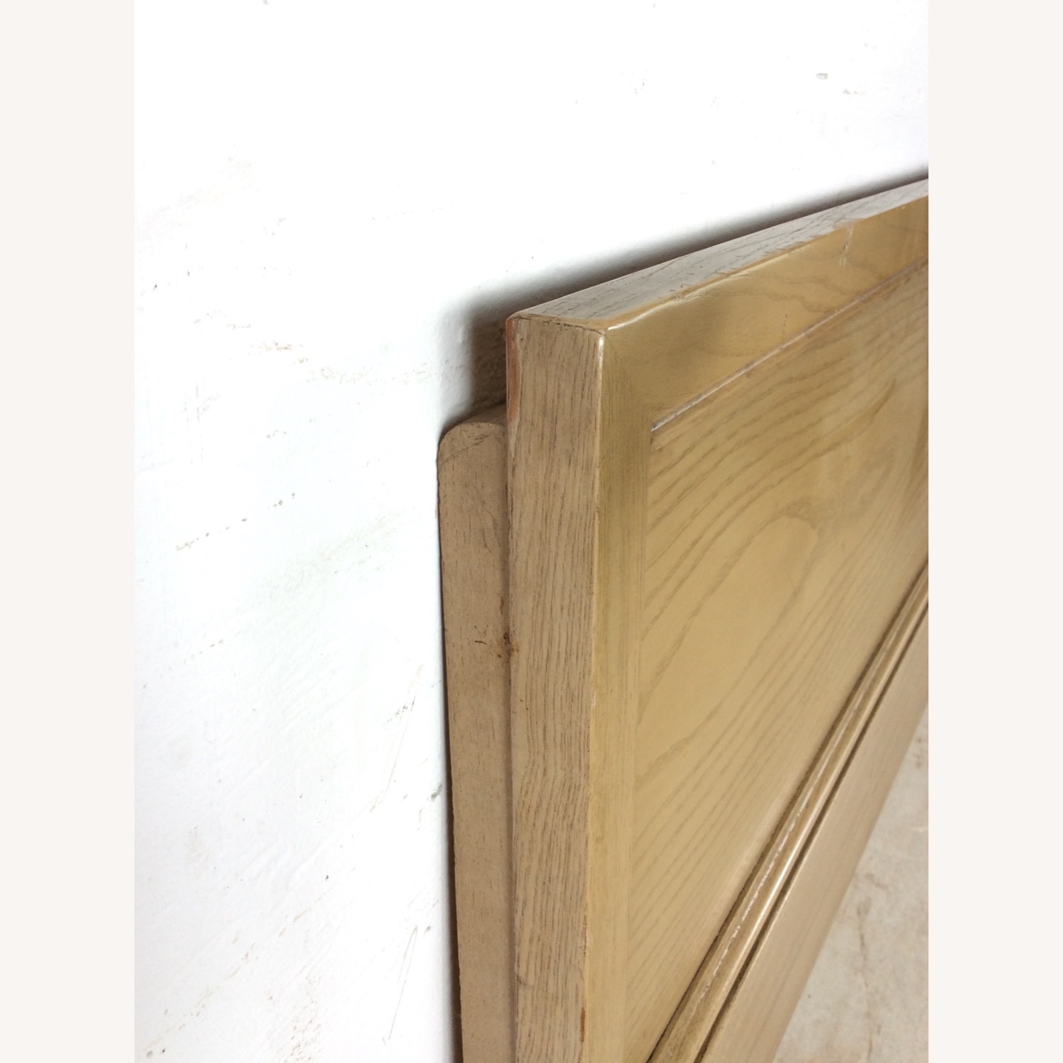 Mid Century Head & Footboard in Limed Oak Finish - image-11