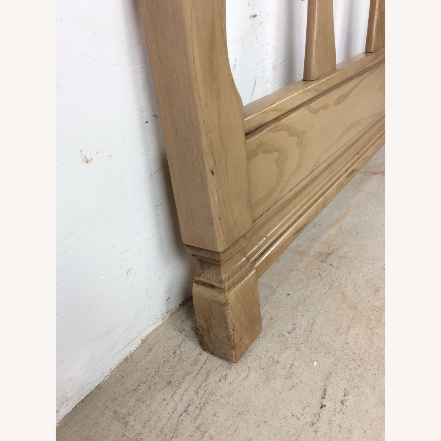Mid Century Head & Footboard in Limed Oak Finish - image-22