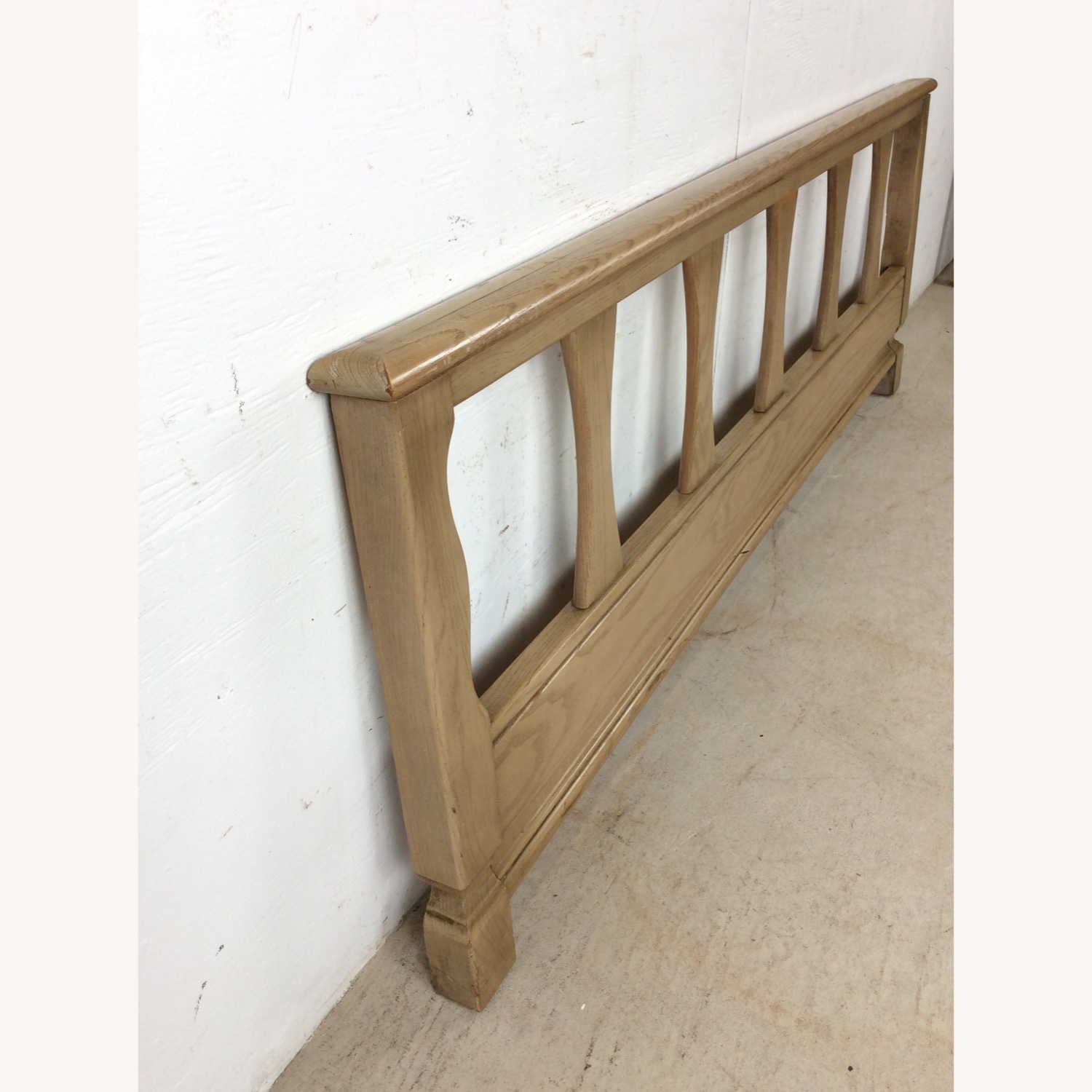 Mid Century Head & Footboard in Limed Oak Finish - image-21