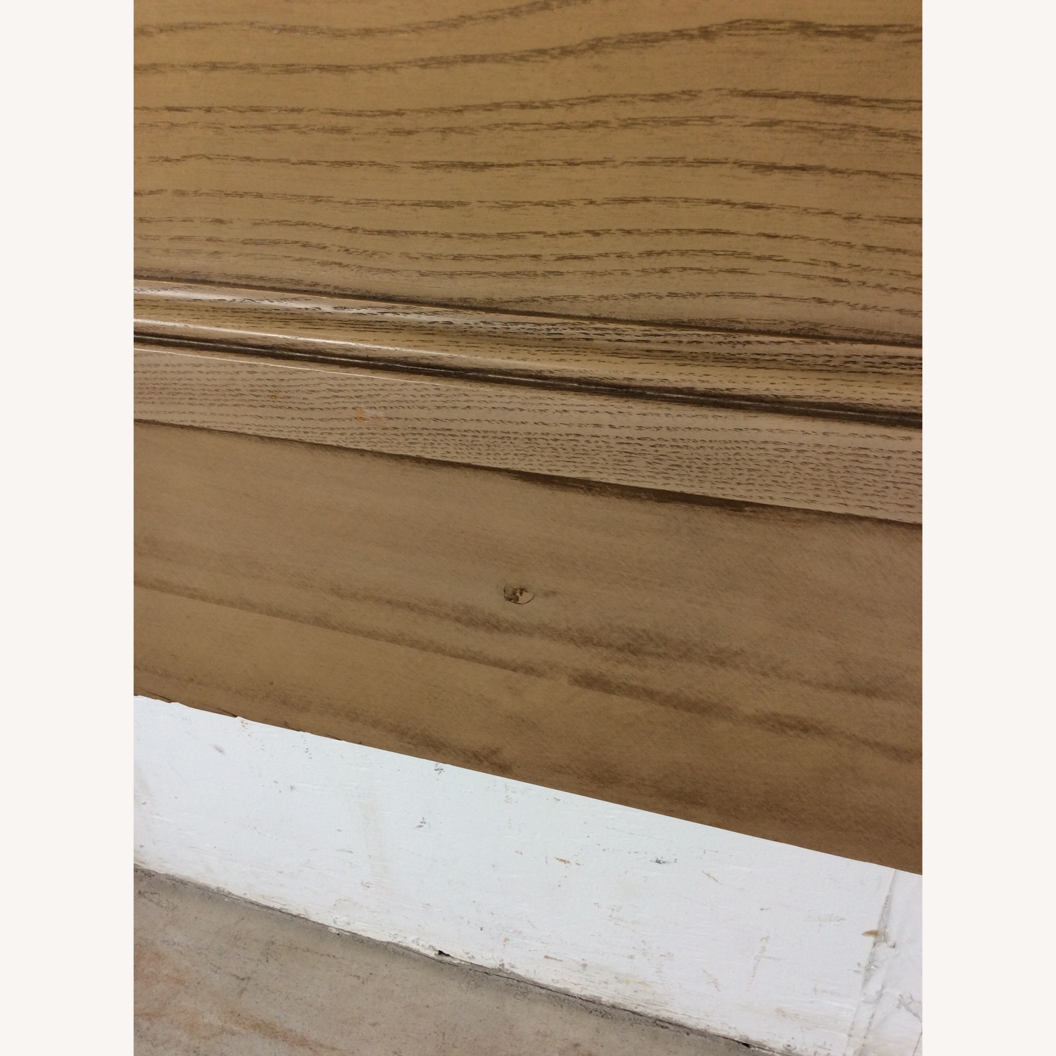 Mid Century Head & Footboard in Limed Oak Finish - image-5