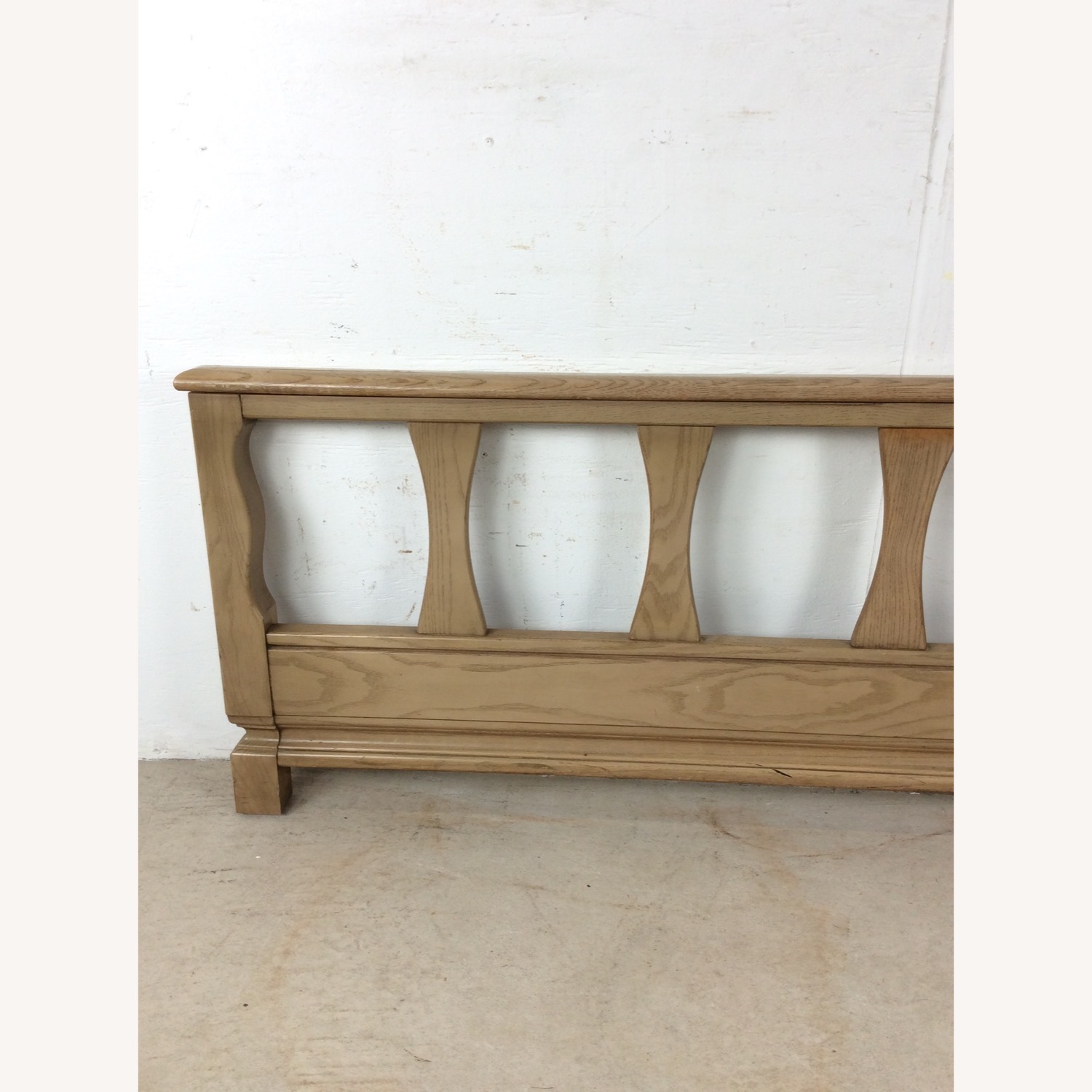 Mid Century Head & Footboard in Limed Oak Finish - image-16