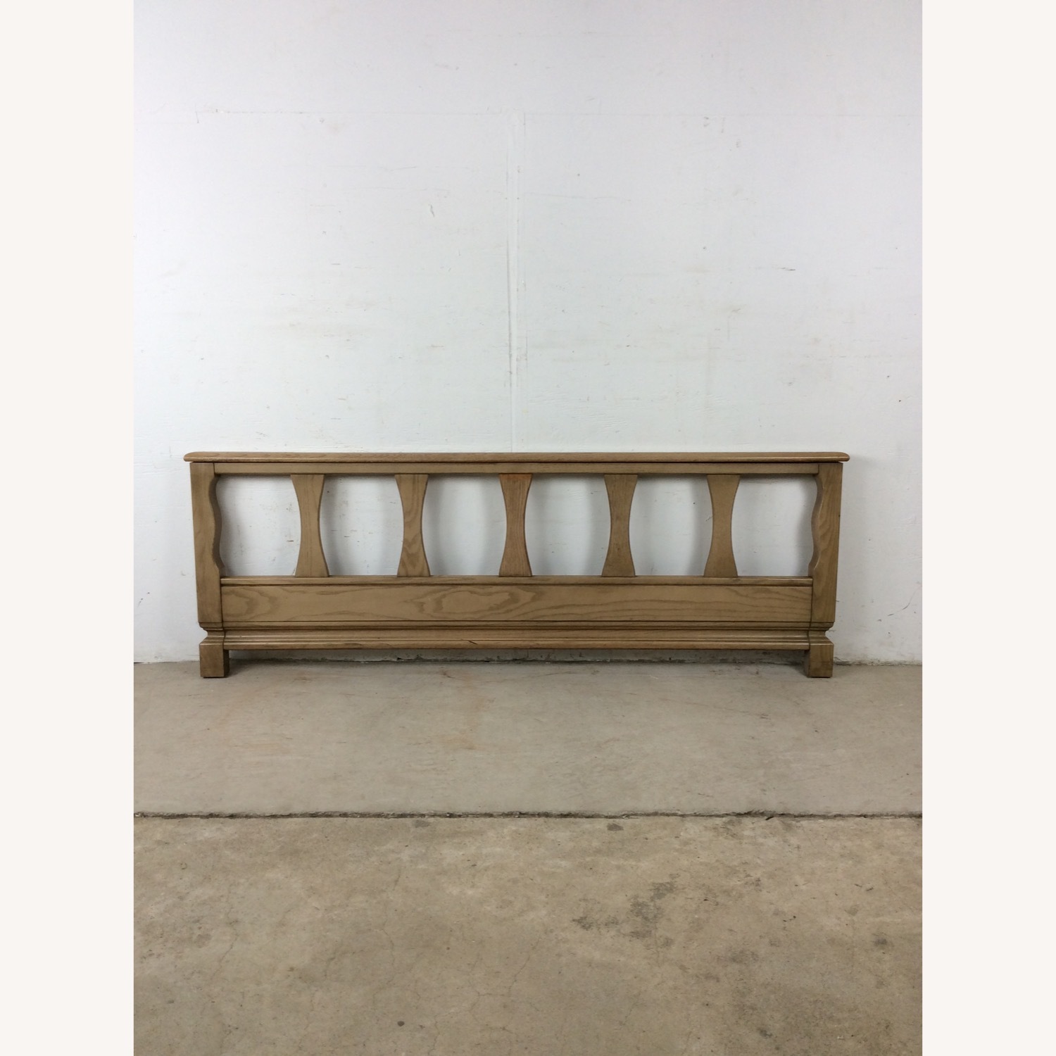 Mid Century Head & Footboard in Limed Oak Finish - image-15