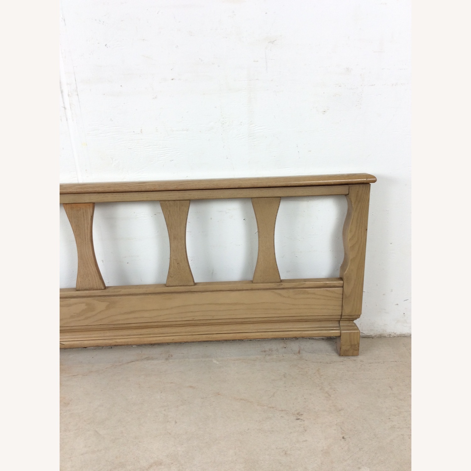 Mid Century Head & Footboard in Limed Oak Finish - image-17