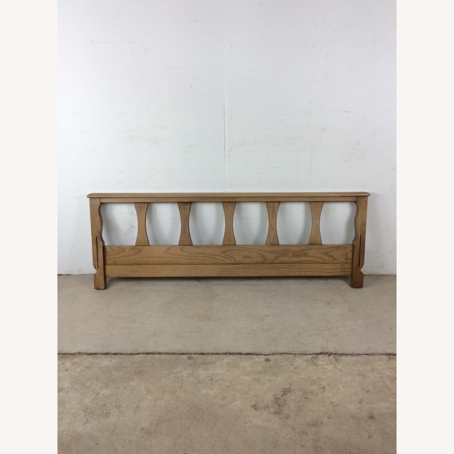 Mid Century Head & Footboard in Limed Oak Finish - image-24