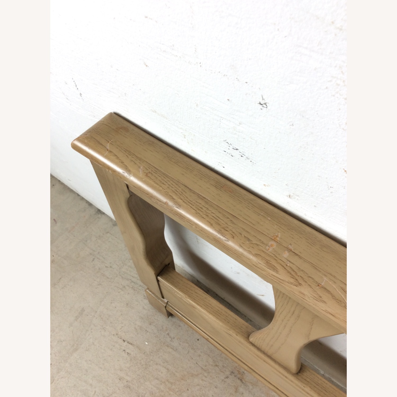 Mid Century Head & Footboard in Limed Oak Finish - image-19