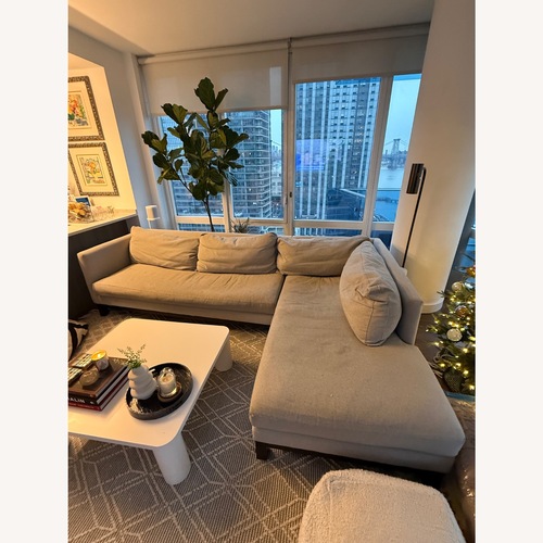 Used ABC Carpet & Home 2-Piece Sectional Light Gray for sale on AptDeco