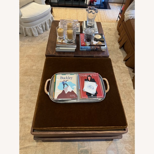 Used Custom Wood Ottoman Tables for sale on AptDeco